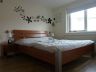 Geloogd massief grenen bed
